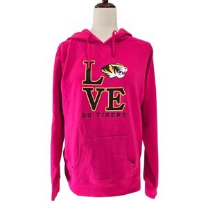 Champion‎ Missouri Tigers Hoodie Sweatshirt Womens Large Pink NWT Love